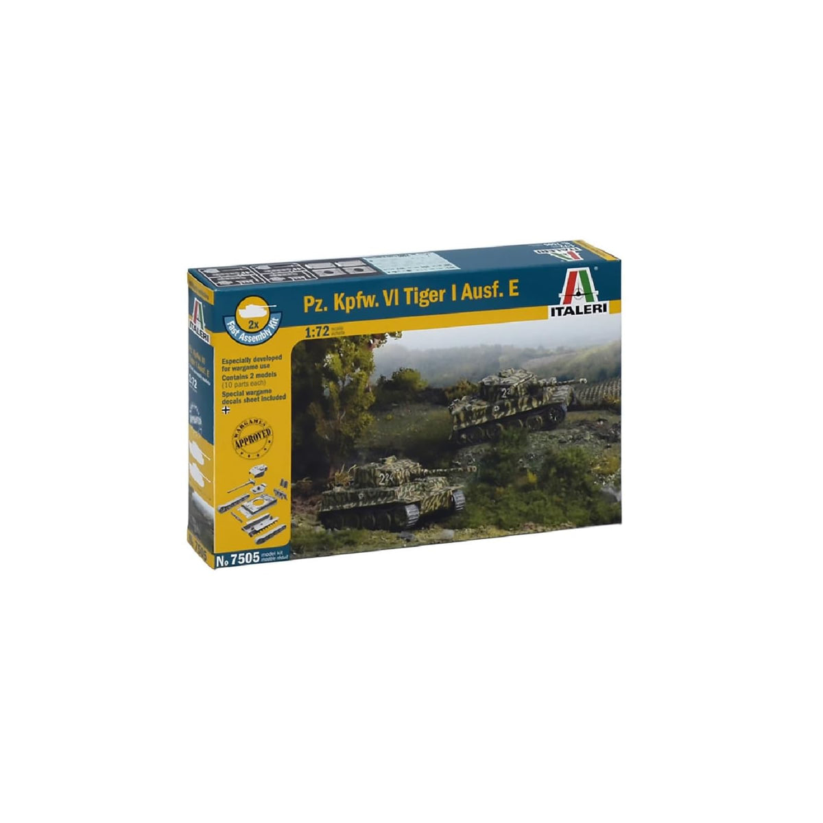 Italeri Art Craft Kit, 68mm length, Green, Brown