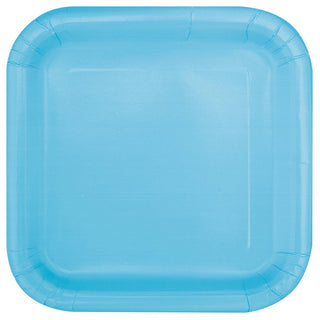 Unique Industries Party Tableware, 9", Light Blue