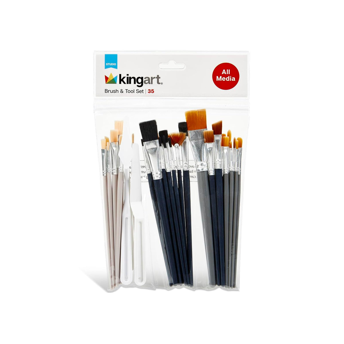 KINGART Paint Brush, Multicolor