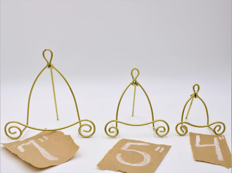 5" Gold Scroll Easel