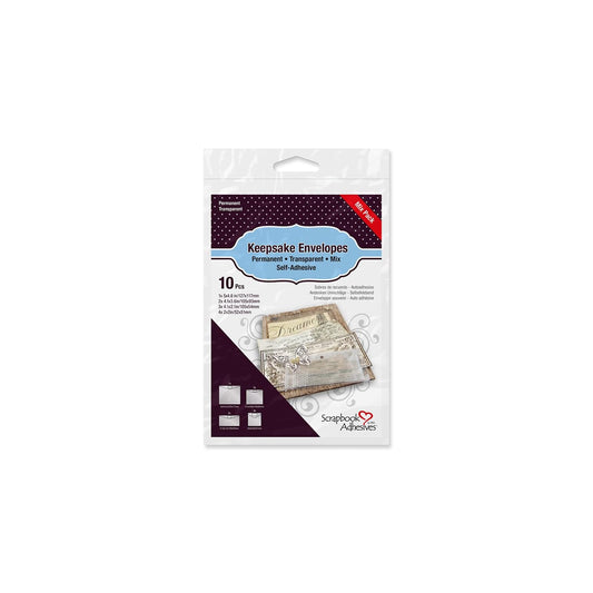 Scrapbook Adhesives Envelope, 2x2 inches, Beige