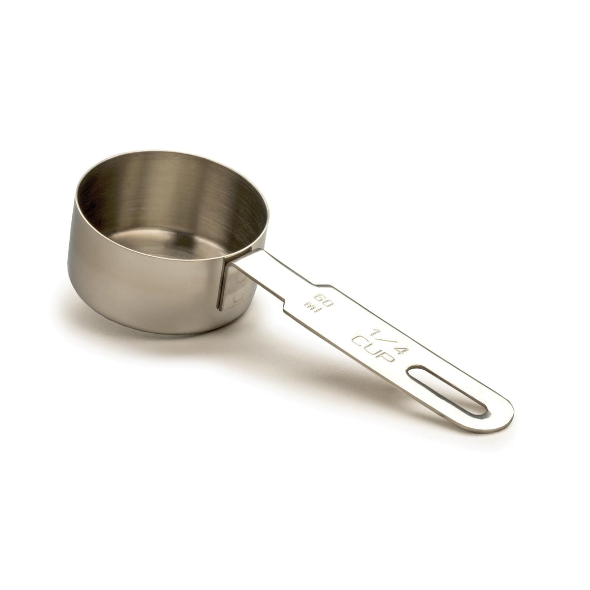RSVP International Measuring Cup, 0.25 Cup, Individual, Stainless Steel