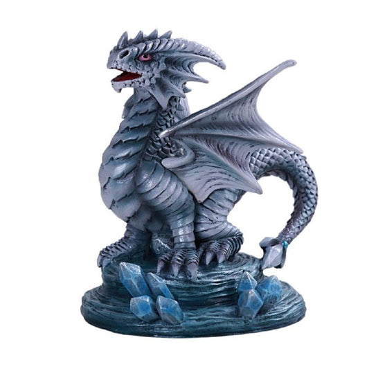 Pacific Trading Giftware Anne Stokes Age of Dragons Baby Crystal Rock Dragon Home Tabletop Decorative Resin Figurine