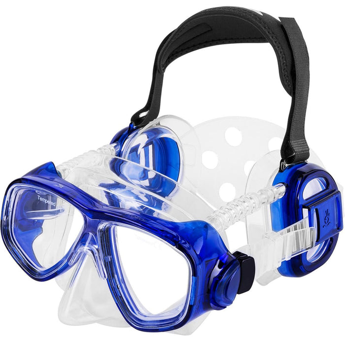 IST ME80 ProEar Pressure Equalization Mask with Watertight Ear Cups (Blue)