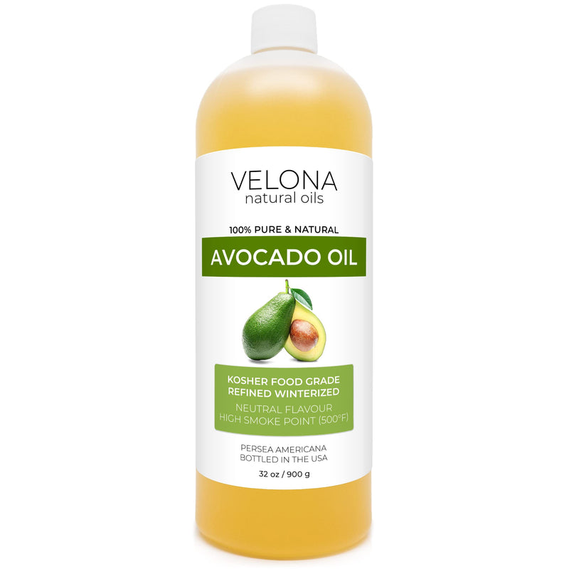 velona Avocado Oil 32 oz | 100% Pure and Natural Carrier Oil | Refined, Cold Pressed | Hair, Body and Skin Care | Use Today - Enjoy Results