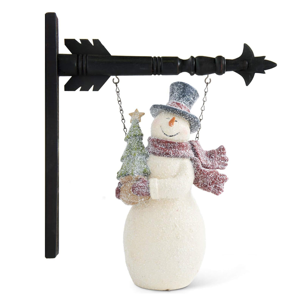 K&K Interiors Hanging Ornament, 8.75 Inch, White