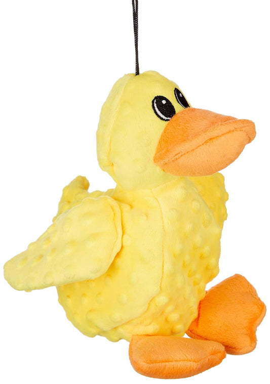 Pet Lou Sqeaky Plush Durable Dog Toys with Multi-Colour ,Dotty Friends for Dog by Petlou (12 Inch Dotty Friends Duck)