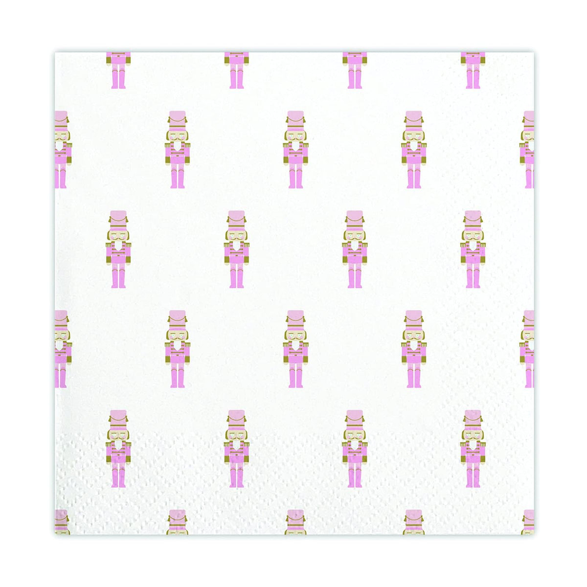 Slant Collections Disposable Napkin, 5" x 5", Nutcracker