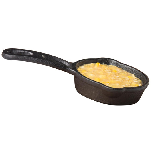 TableCraft Products CW30122 Cast Iron Mini Round Skillet 3" Dia (6" with Handle) x 1√Å√∏œÄ" D, 1.25" Height, 4.125" Width, 6.875" Length