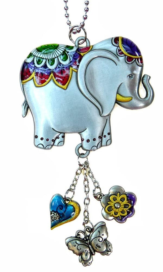 Ganz Car Charm - Color Art Lucky Elephant