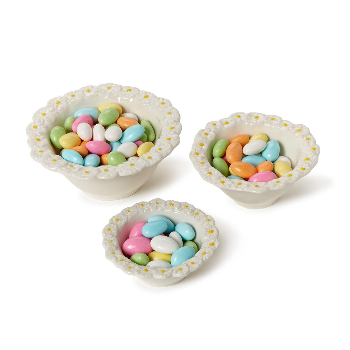 Two's Company Dishware Bowl, 5.75 inches, White and Yellow