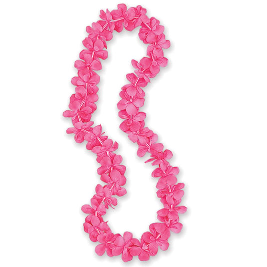 Unique Industries 40" Fabric Hot Pink Luau Flower Lei