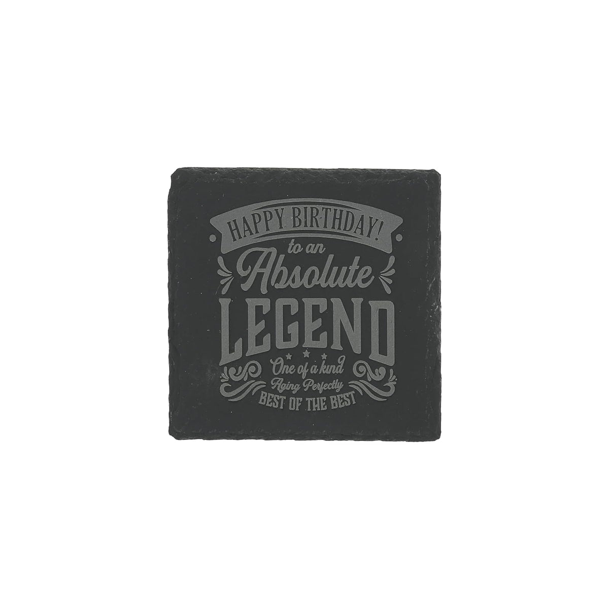 Pavilion Gift Company Drink Coaster, 4" x 4", Gray