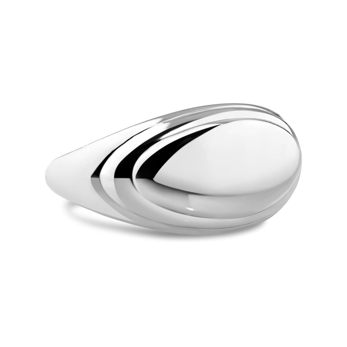 DEVATA Ring, 9, Silver 925/Contour-lined Dome DMM2211