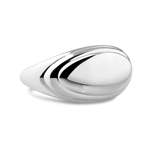 DEVATA Ring, 8, Silver 925/Contour-lined Dome DMM2211