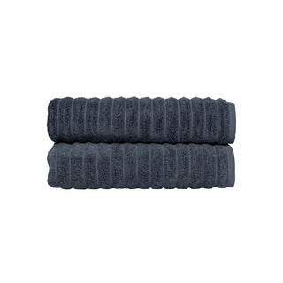 Classic Turkish Towels Towel, 2-Piece Bath Sheets, Dark Blue