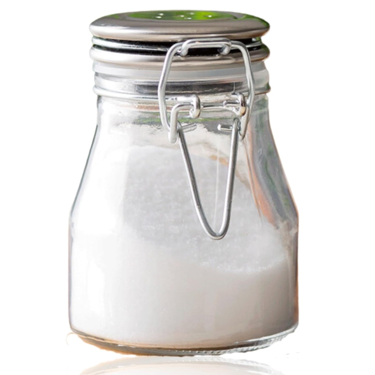 Tablecraft 3.5 oz. Resealable Salt & Pepper Shaker with Stainless Steel Clip Top