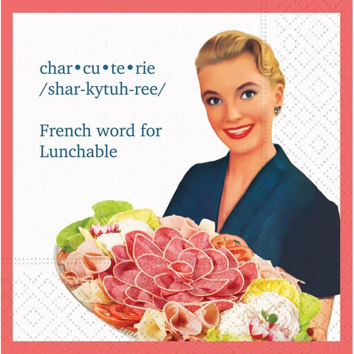 DESIGN DESIGN Charcuterie Beverage Napkin, Party Supplies