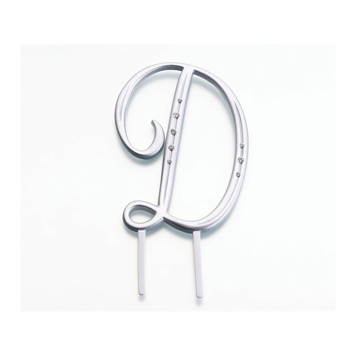 Lillian Rose Cake Topper, 4.5", Silver