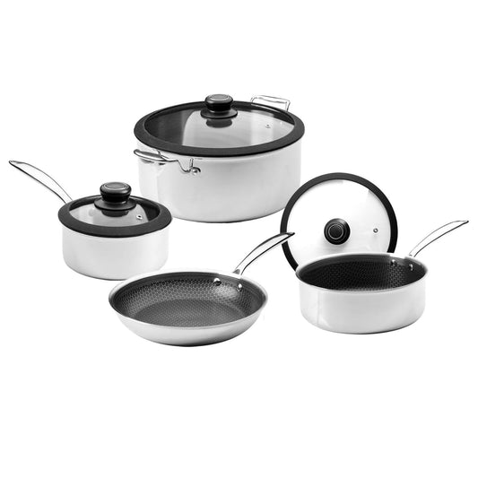 Black Cube Quick Release Cookware 7 Piece Set, Assorted Sizes