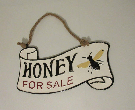 Upper Deck Magoo's Farmhouse Honey for Sale Sign - Farmer's Market Embossed Sign
