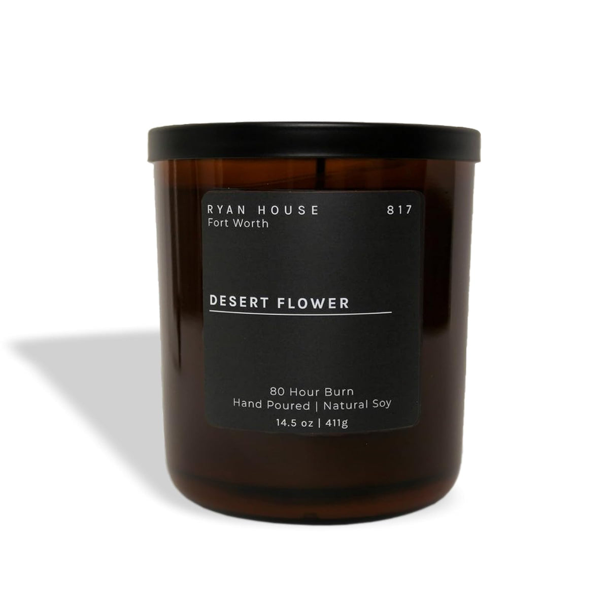 Ryan House Candles Candle, 14.5 Ounce, Black