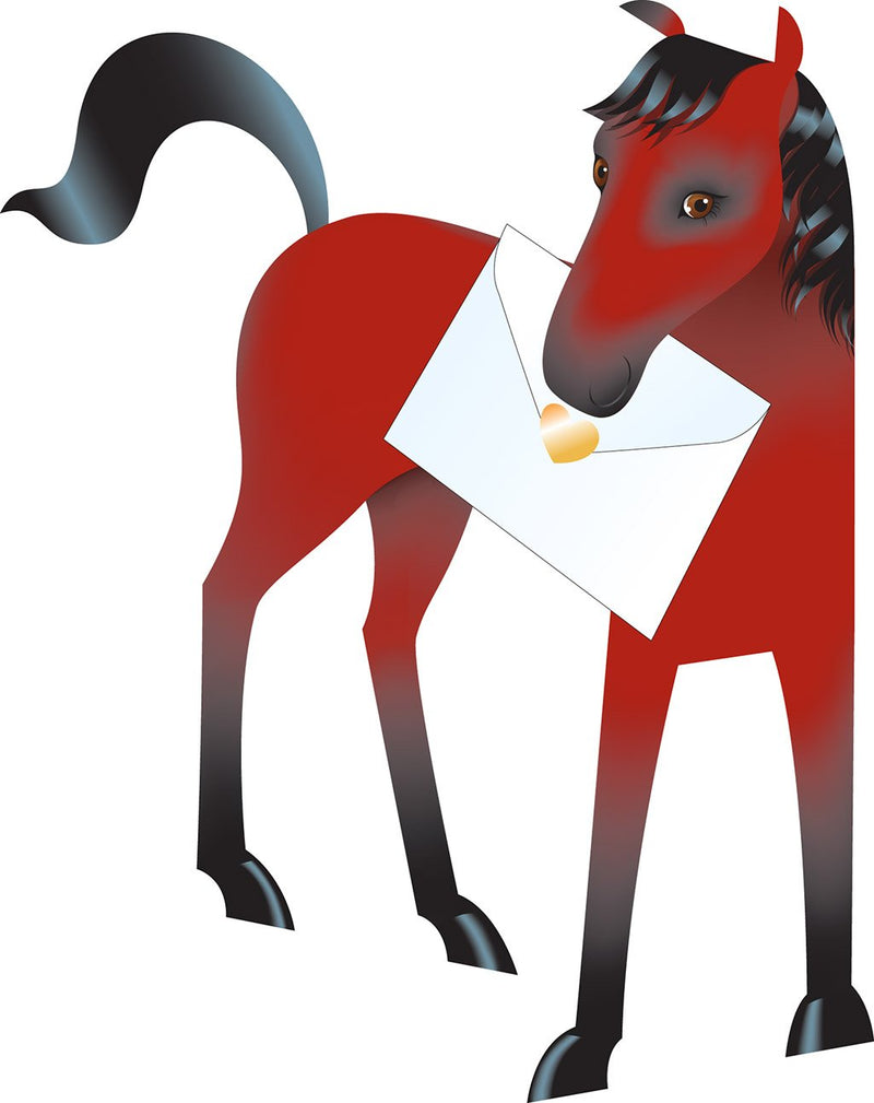 Celebrate the Home Special Delivery Delightful 3-D Animal Card, Chestnut Horse