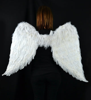 Comfy Hour 43 Inch Adult Angel Wings, White Costume Accessory