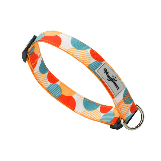 HugSmart Pet Collar|Comfort Neoprene Padded Dog Collar|Ultra Safety 3M Reflective Collar for Small Medium and Large Breeds (Dancing Dots, S Neck Girth25-38cm(10.0-15.0inch) width-15mm)