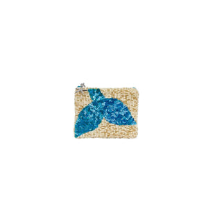 Bamboo Trading Coin Purse Pouch, Blue