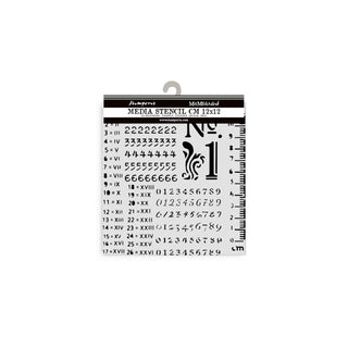 Stamperia Template Stencil, 12 x 12 x 0,2 cm, Black