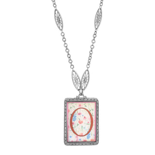 1928 Jewelry Company Necklace, 30"L 1.51"H x 1.1"W, Pink