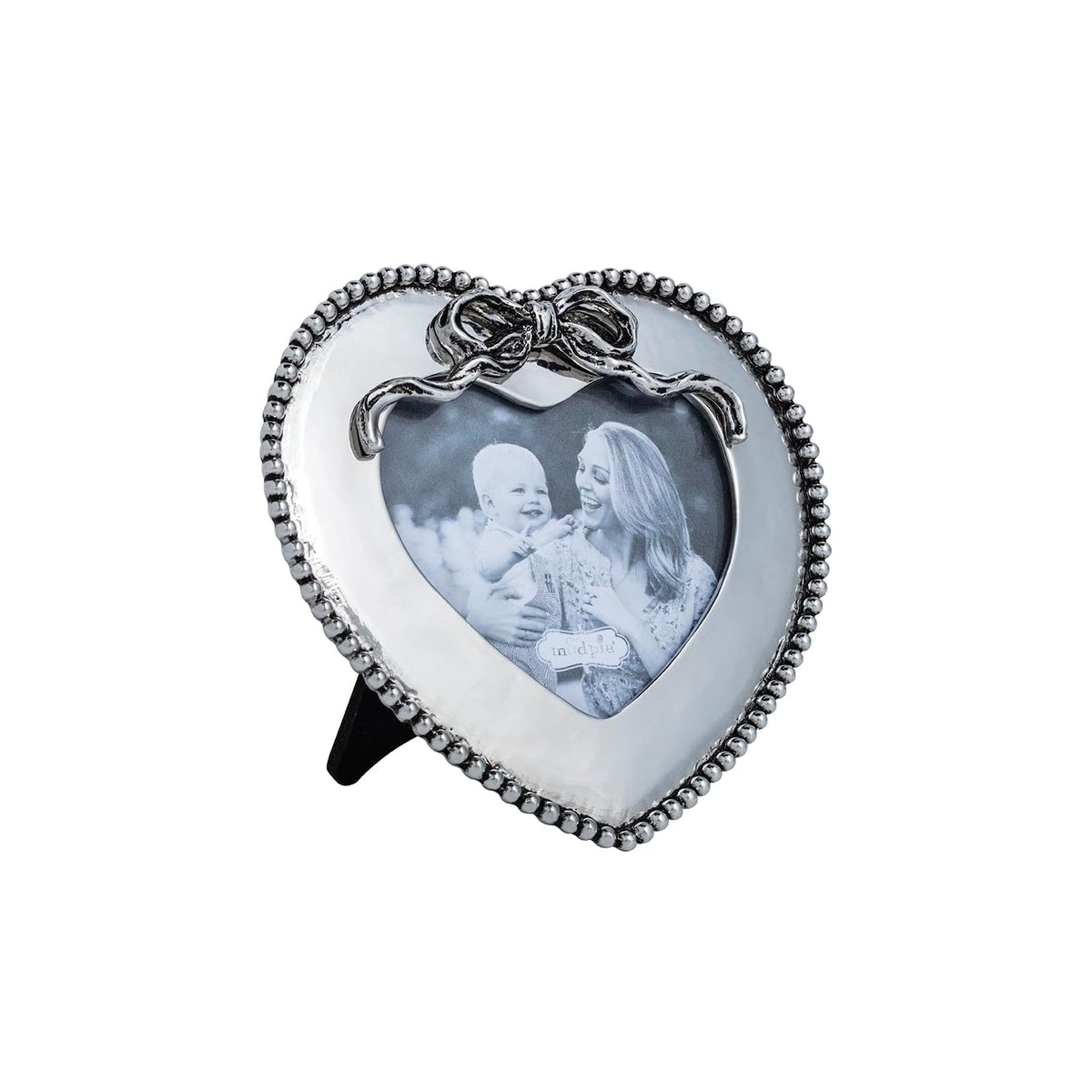 Mud Pie Picture Frame, 5" x 5", Silver Heart