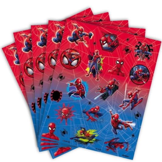 Unique Industries Spiderman Sticker Sheets Favor, 4 Ct.