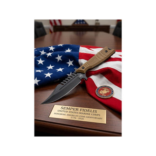 MTECH USA Knife, 4.9", Tan