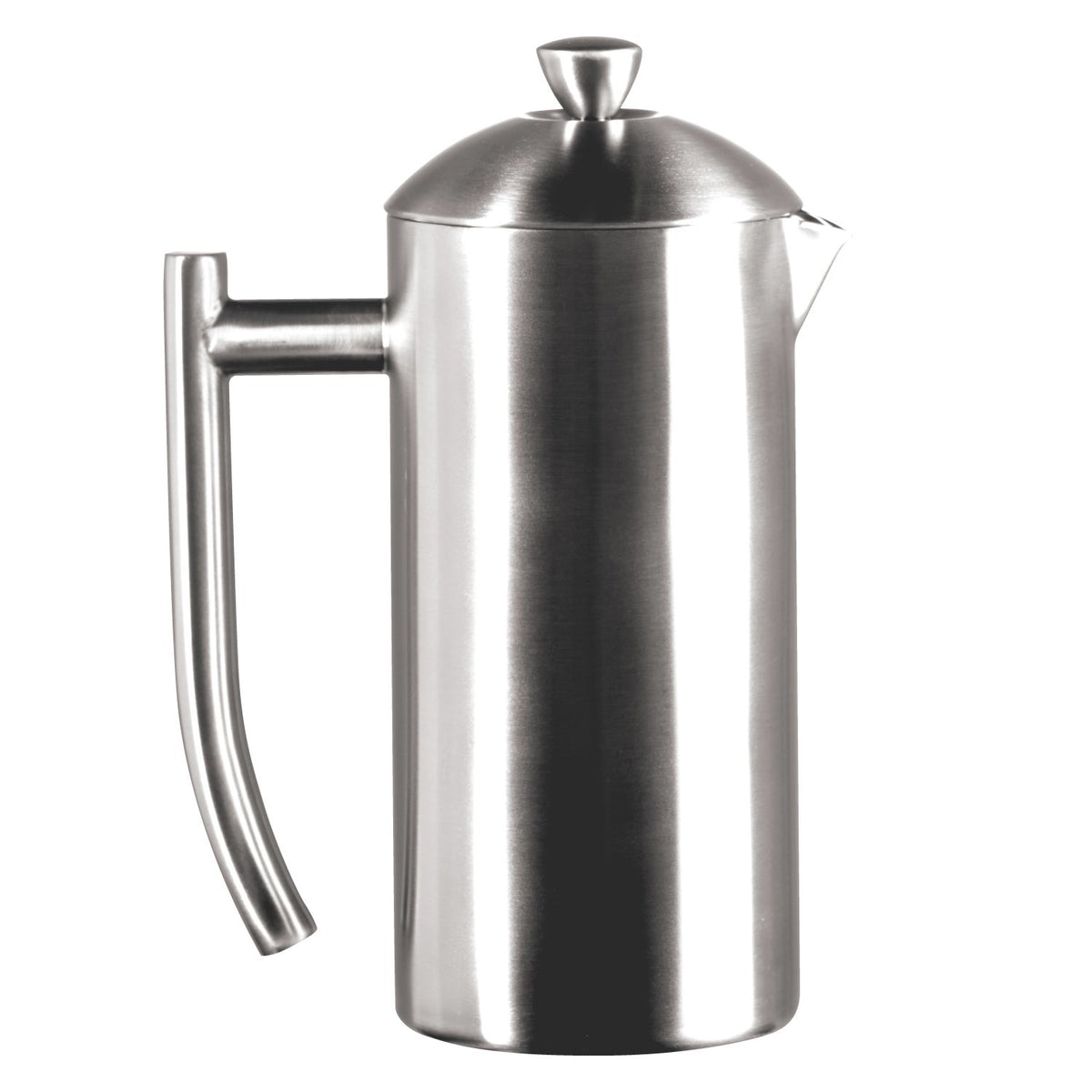 Frieling Double-Walled Stainless-Steel French Press Coffee Maker, Brushed, 17 Ounces