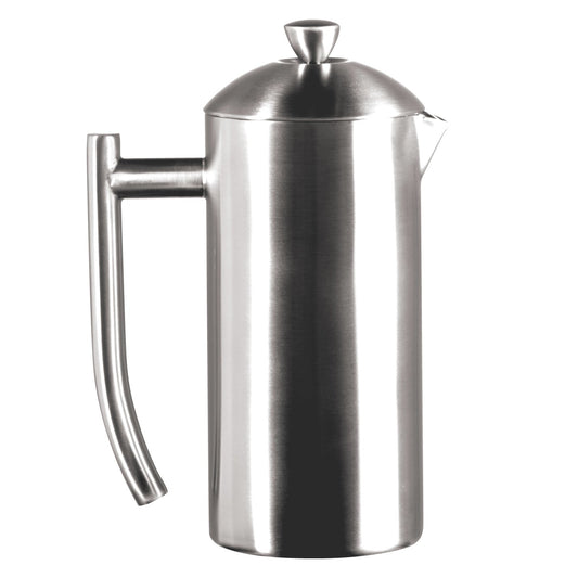 Frieling Double-Walled Stainless-Steel French Press Coffee Maker, Brushed, 17 Ounces