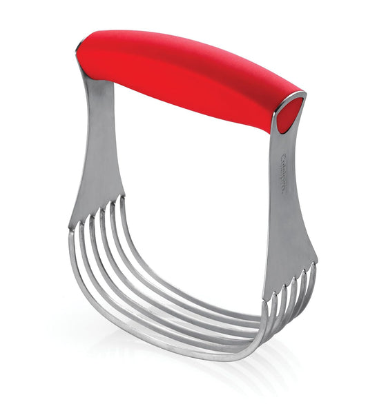 Browne & Co Cuisipro Deluxe Pastry Blender, 5.25-Inch, Red, Red