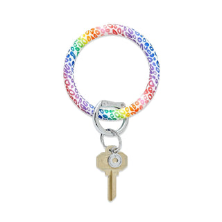 Oventure Keychain, One Size, Rainbow Cheetah