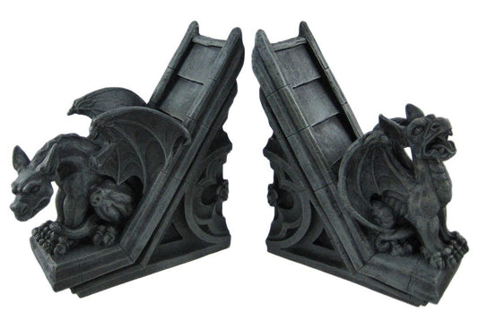 Pacific Trading Gothic Gargoyle Sculptural Bookends Book Ends