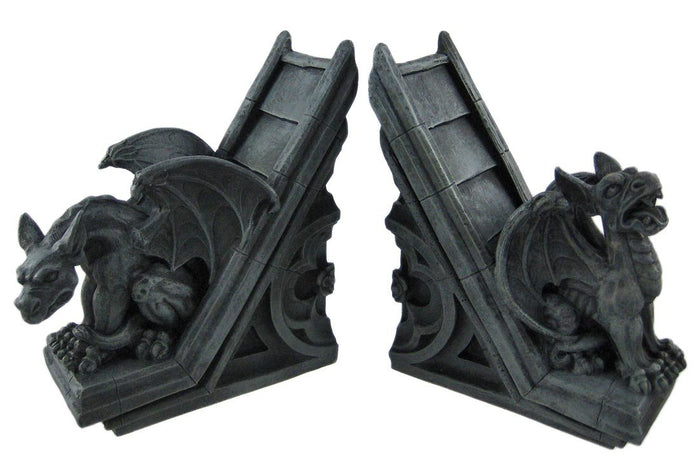 Pacific Trading Gothic Gargoyle Sculptural Bookends Book Ends