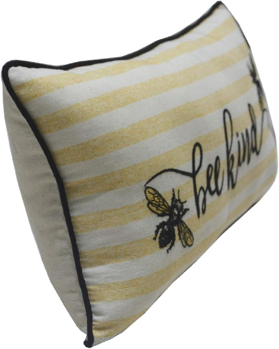Comfy Hour Spring Is Here Collection 18"x10" Bees Accent Pillow Sofa Throw Pillow Cushion, Polyester