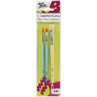 Mont Marte Paint Brush, 6, 12, Milticolor