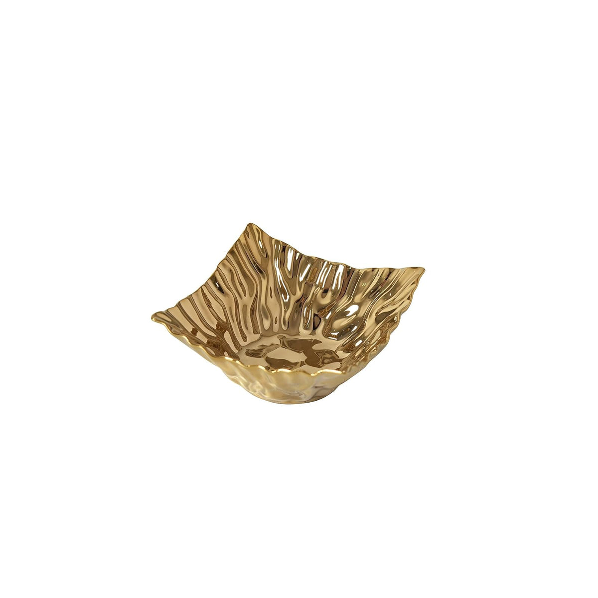 Pampa Bay Dishware Bowl, Small, Gold