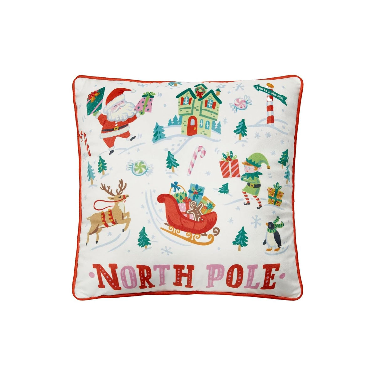 Peking Handicraft Pillow, Multicolor