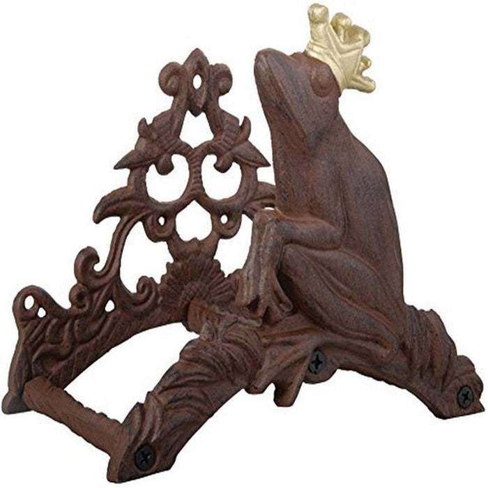 Esschert Design Antique Hose Holder Frog Prince Brown