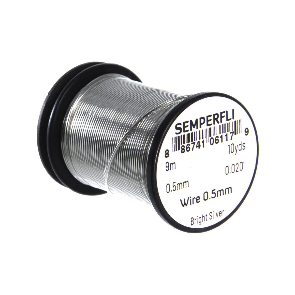 Semperfli Wire, 0.5 mm, Bright Silver
