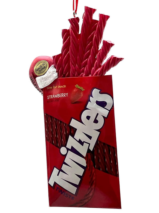 Kurt Adler Hershey's Twizzlers with Santa Hat Ornament