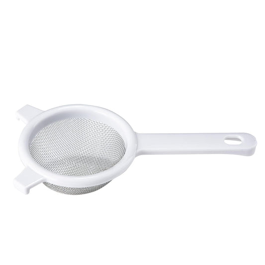 Chef Craft 1-Piece Stainless Steel Mesh Strainer, 4", White