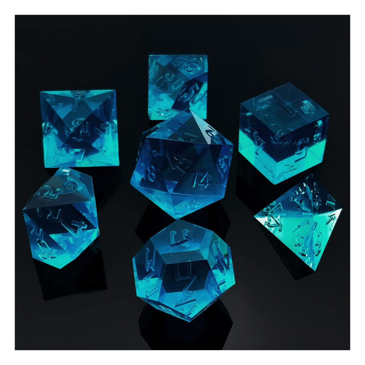 BESCON DICE Game Dice, 16mm, Steelblue